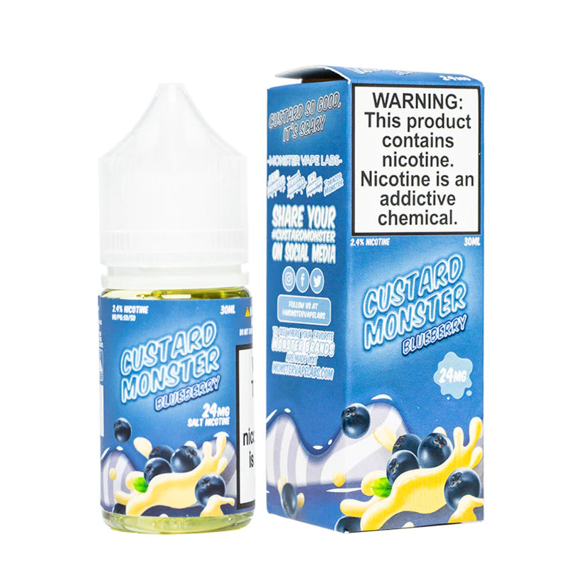 Blueberry – Custard Monster Salt E-Liquid 30ML