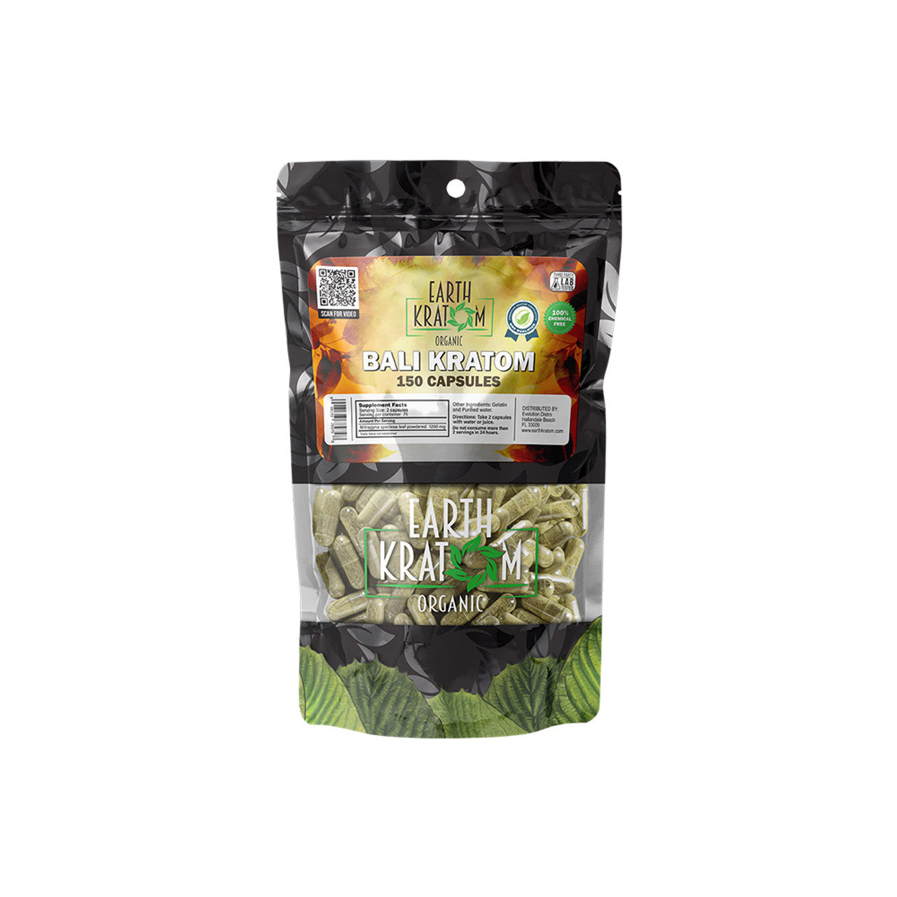 Earth Kratom Organic Premium Kratom Capsules