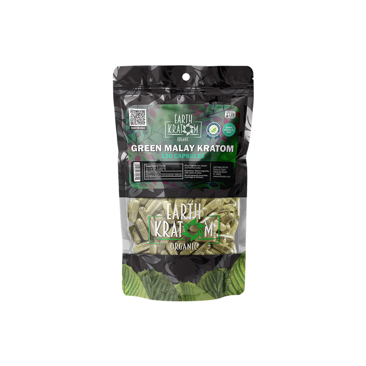Earth Kratom Organic Premium Kratom Capsules