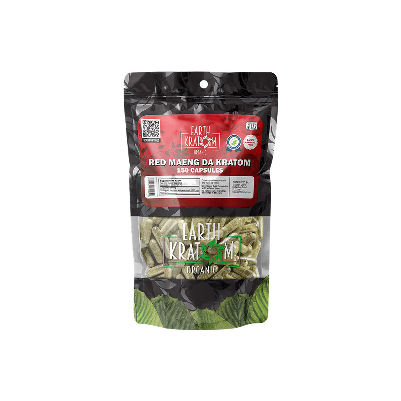 Earth Kratom Organic Premium Kratom Capsules