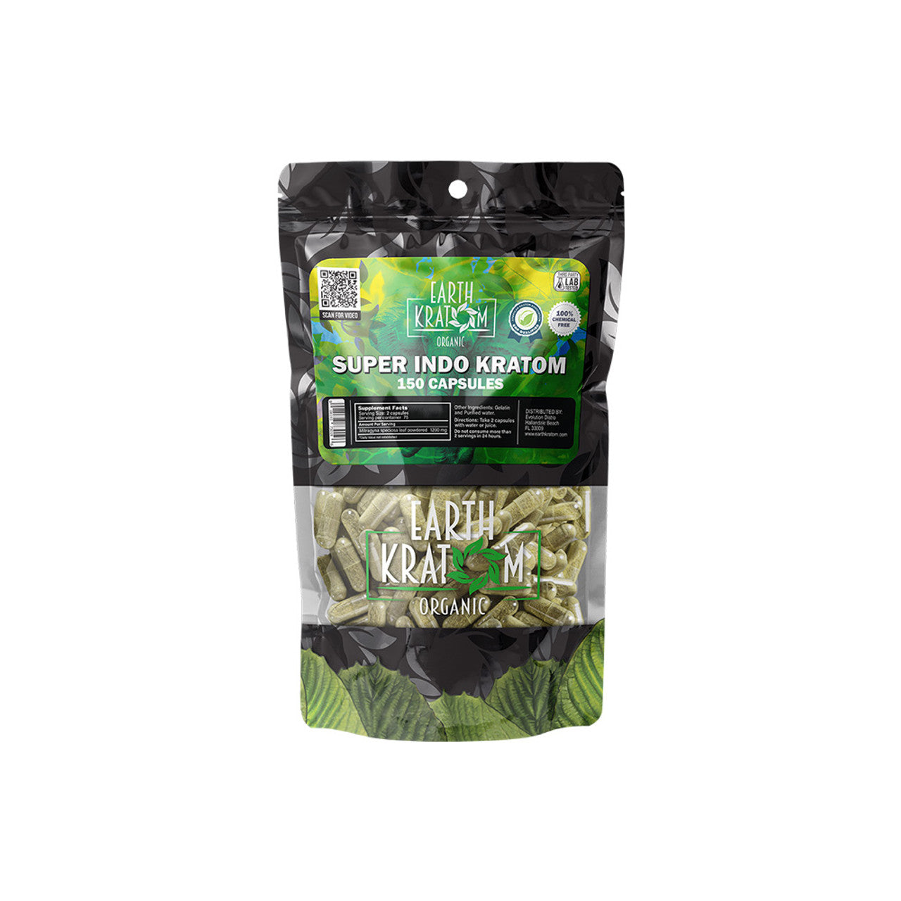 Earth Kratom Organic Premium Kratom Capsules