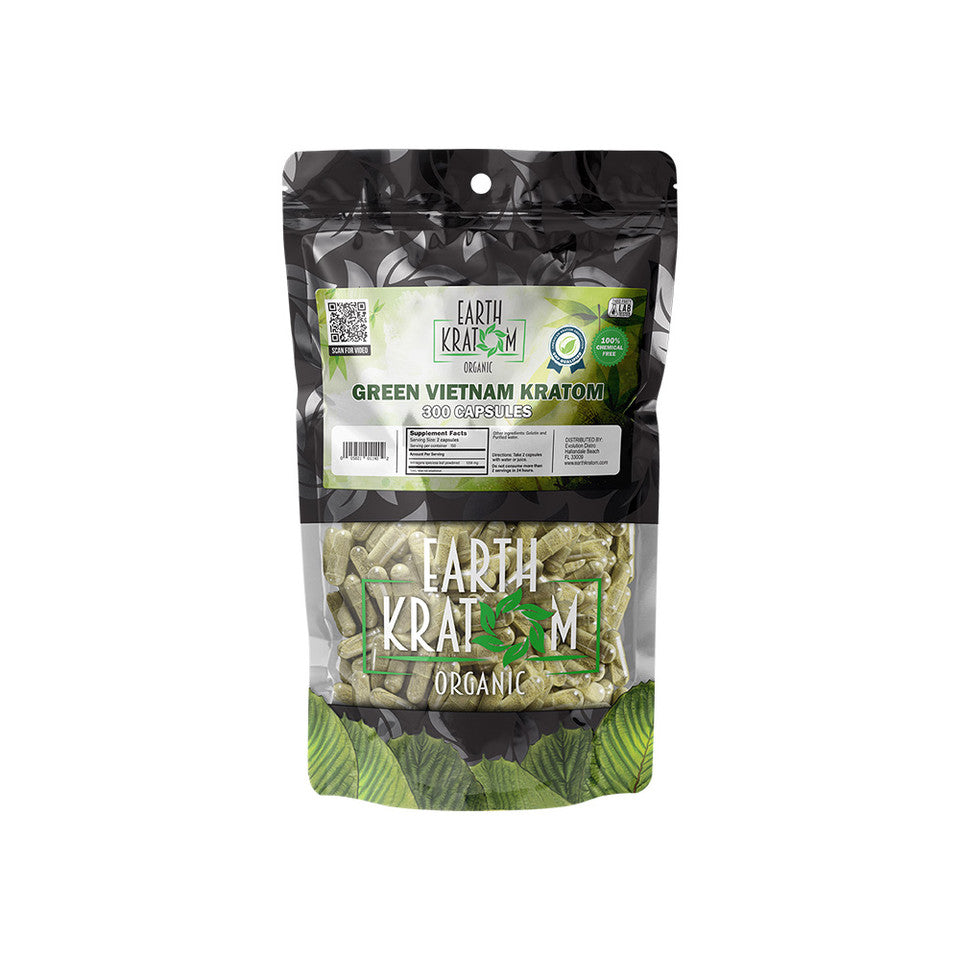 Earth Kratom Organic Premium Kratom Capsules