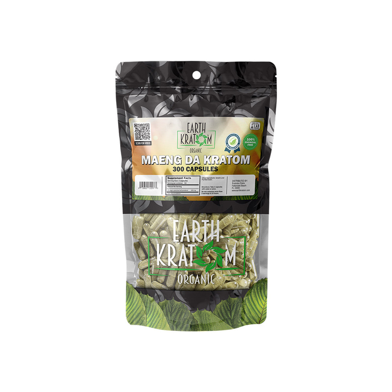 Earth Kratom Organic Premium Kratom Capsules