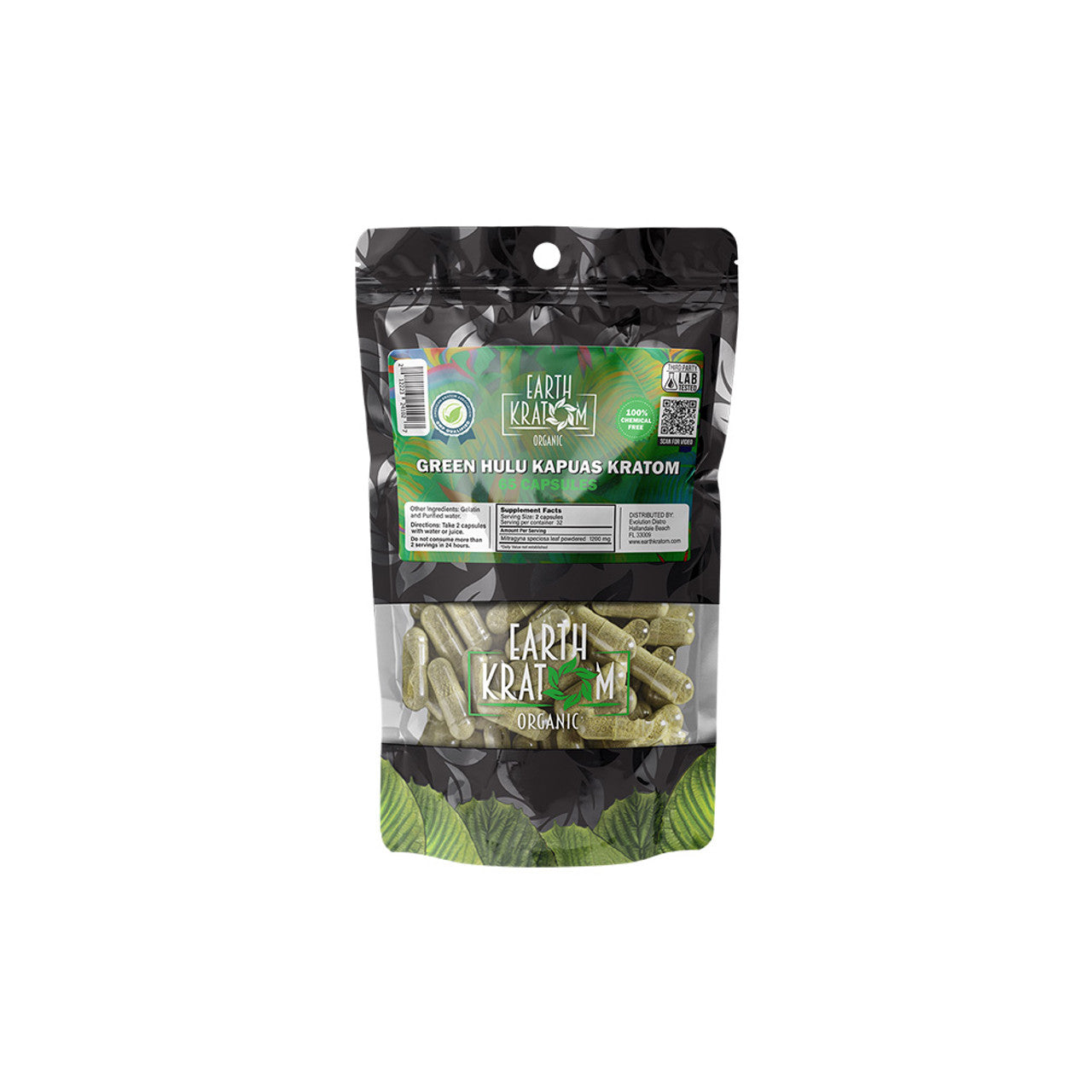 Earth Kratom Organic Premium Kratom Capsules