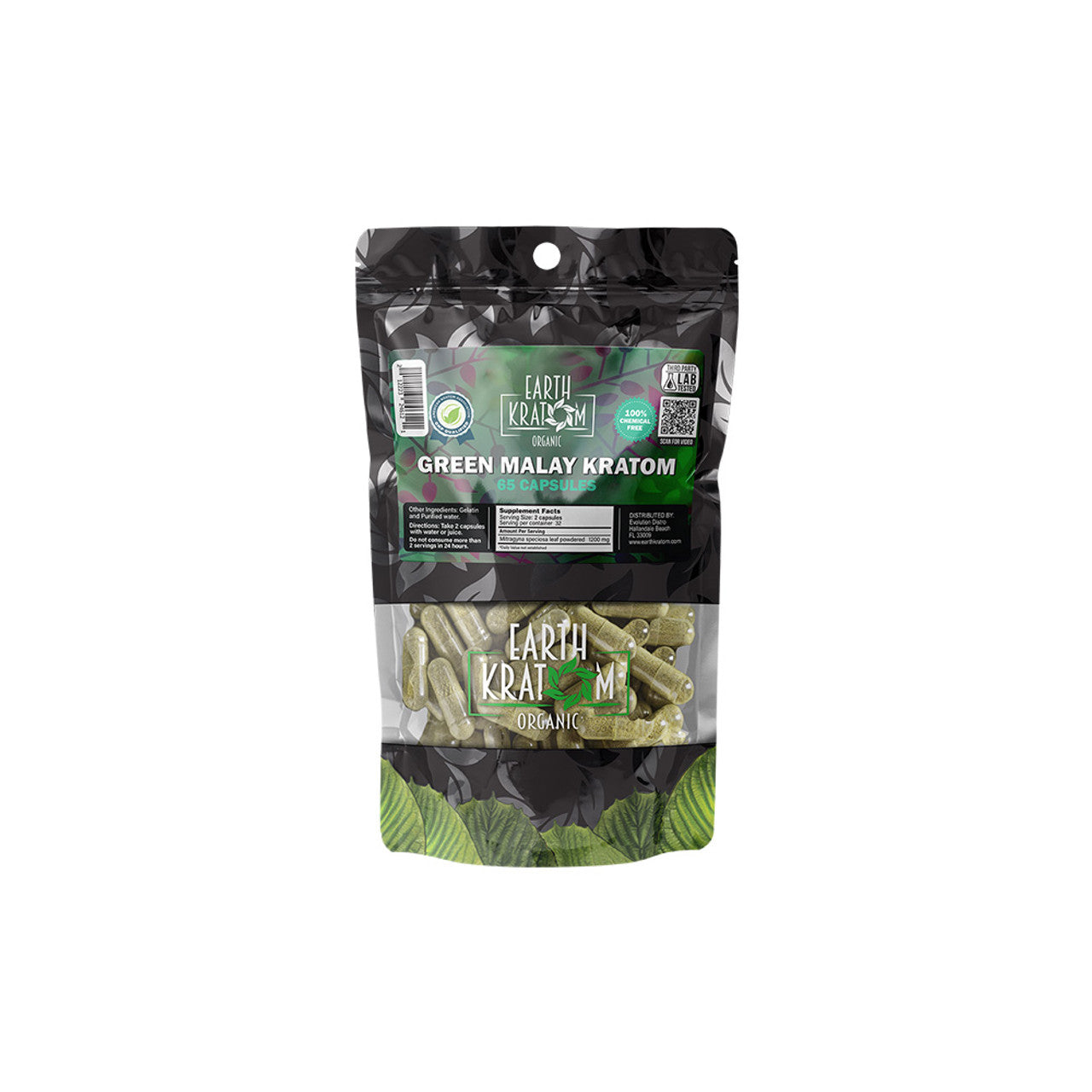 Earth Kratom Organic Premium Kratom Capsules