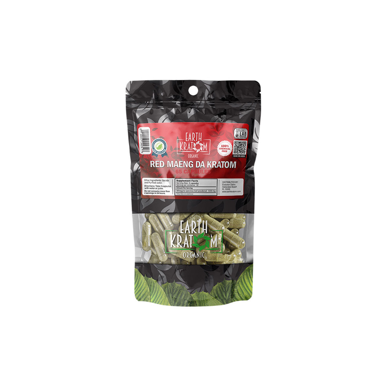 Earth Kratom Organic Premium Kratom Capsules
