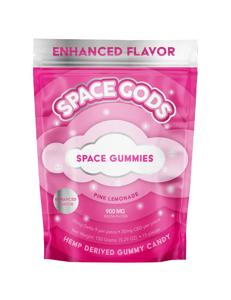 Space Gods 60mg MEGADOSE Gummies - D9 THC / CBD