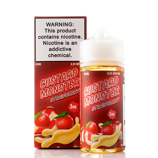 Strawberry – Custard Monster E-Liquid 100ML