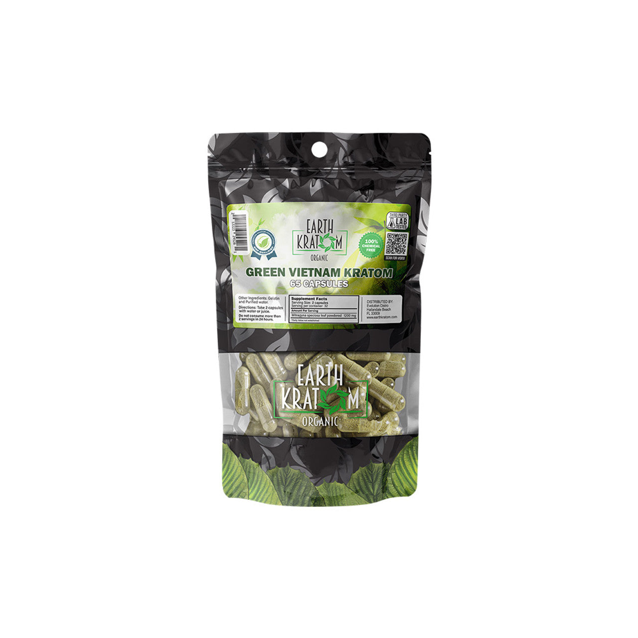 Earth Kratom Organic Premium Kratom Capsules